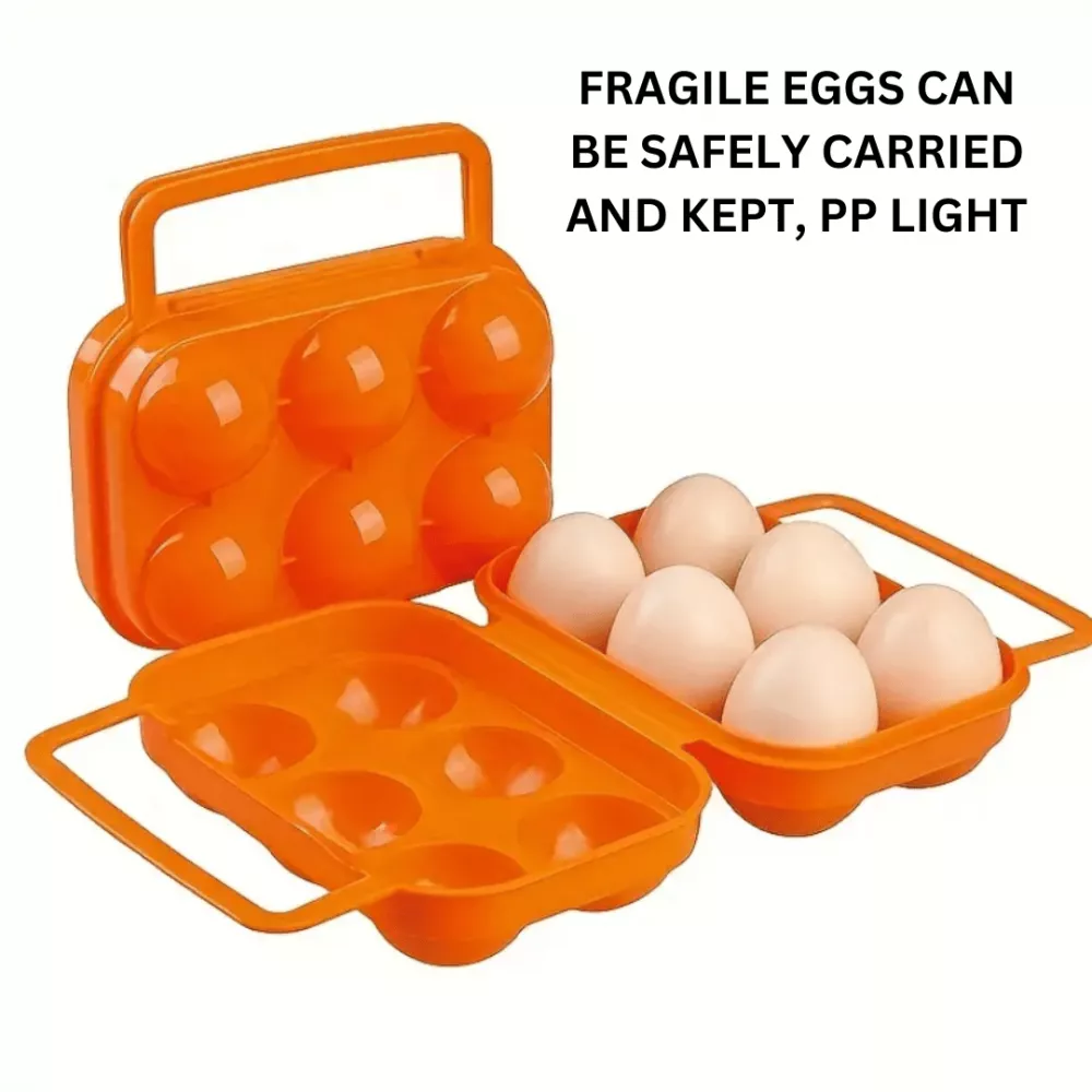 Egg Container with Handle - 6 Pcs -3 Egg Container with Handle - 6 Pcs -3