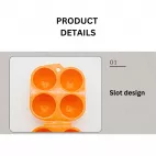 Egg Container with Handle - 6 Pcs details 1