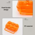Egg Container with Handle - 6 Pcs details 2