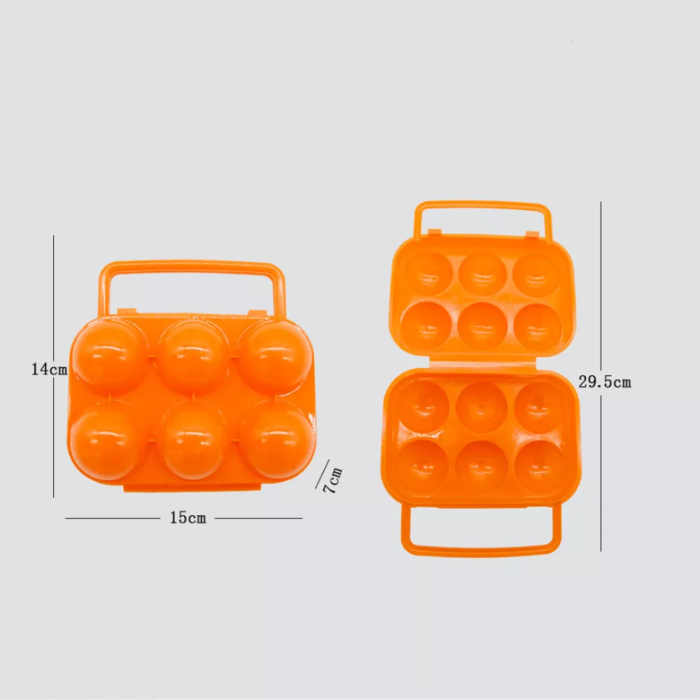 Egg Container with Handle - 6 Pcs size Egg Container with Handle - 6 Pcs size