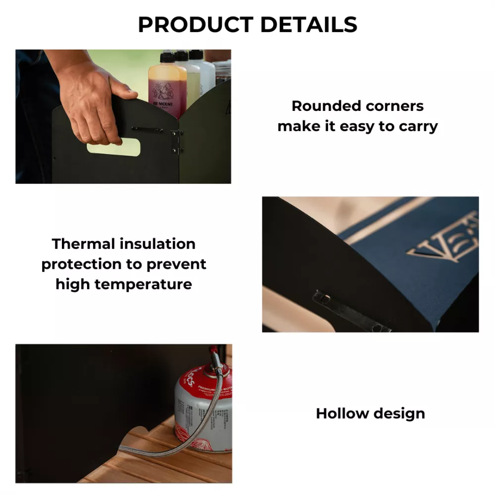 Foldable Outdoor Windshield 4 Fold with Top new details Foldable Outdoor Windshield 4 Fold with Top new details