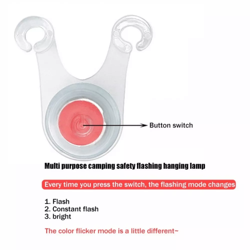 Waterproof LED Outdoor Tent Rope Mini Flashlight 3 modes Waterproof-LED-Outdoor-Tent-Rope-Mini-Flashlight-3-modes