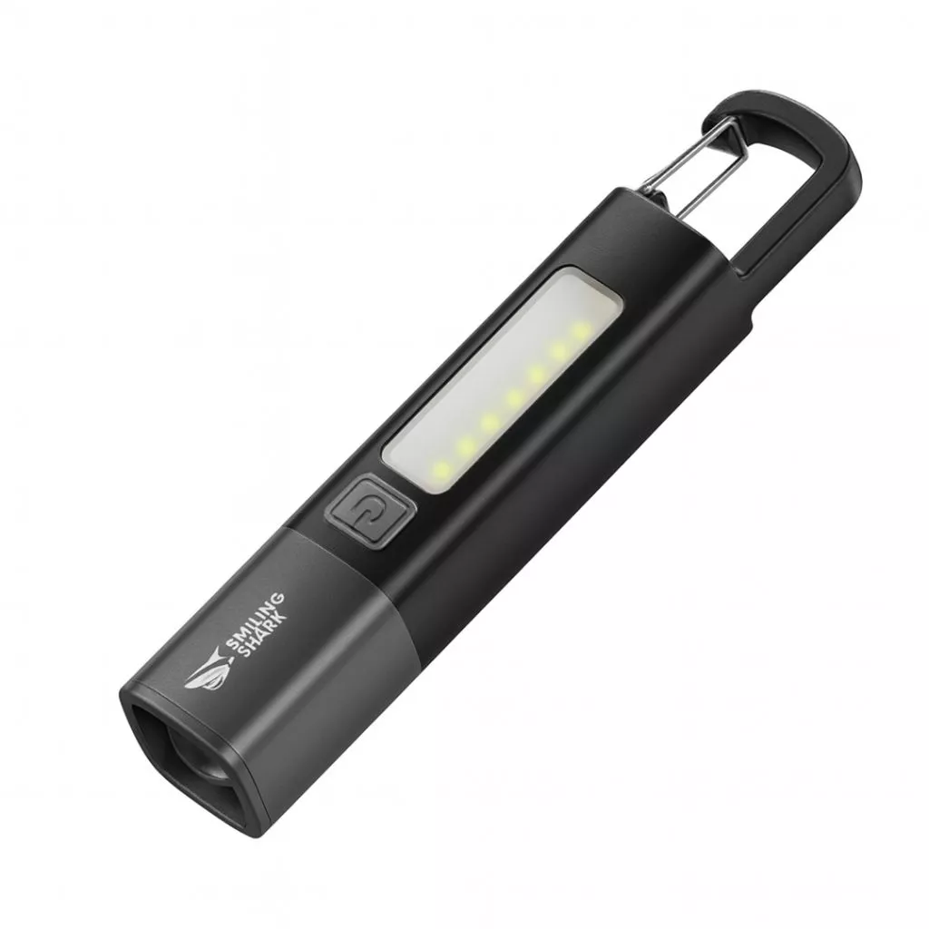 SMILING SHARK Multi-Use Rechargeable Torch with Hook